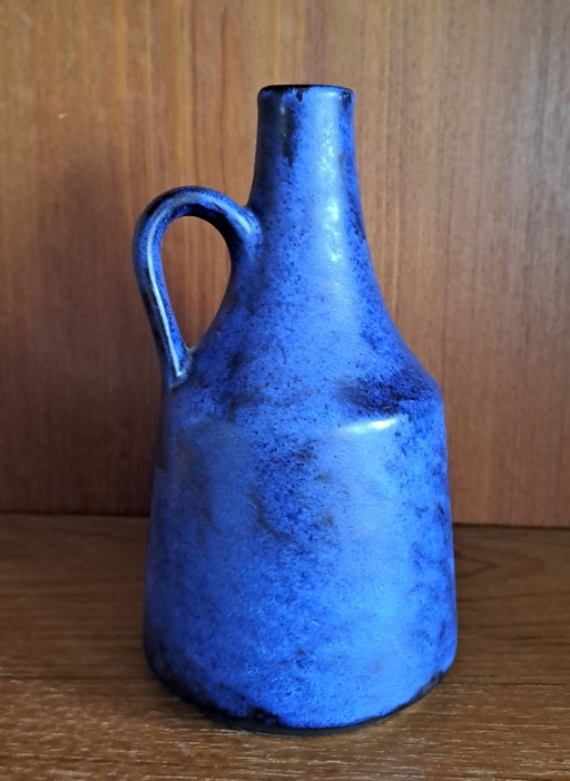 Fritz van Daalen Keramikvase Mid Century Blau/Schwarz – vazen, Ceramic