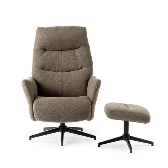Image 1 of Feelings Barna relaxfauteuil met poef