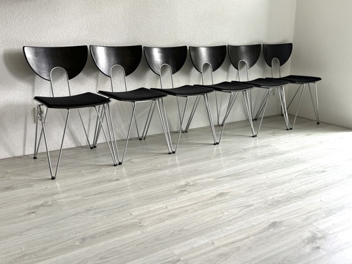 6x Mikado eetkamerstoelen Kusch en Co