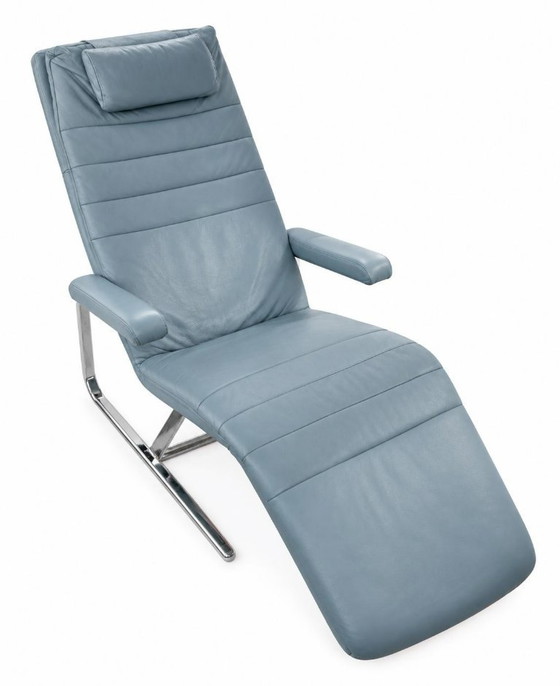 Ewald Schillig Vita Tumbona de cuero con función reclinable – Sillones reclinables, Chrome (photo 2 of 5)