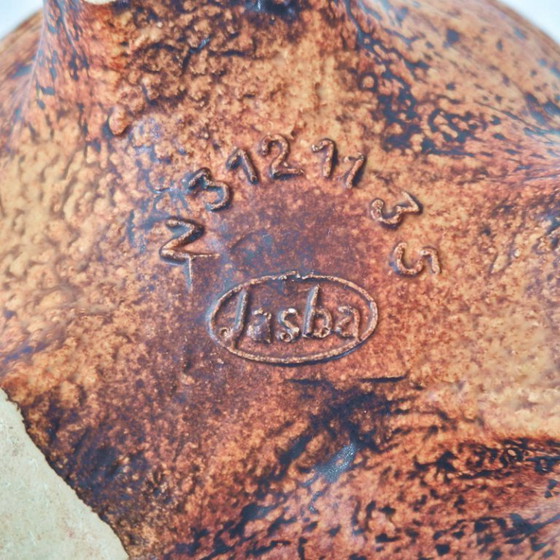 Image 1 of VINTAGE TRIPOD VASE WITH LIZARDS 1960 CERAMIC JASBA 60S 1960S MAYA TIKI