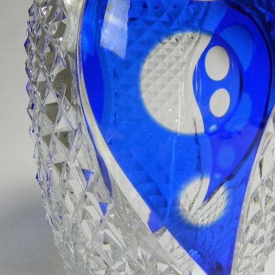 Image 1 of VSL Val Saint Lambert vase by Xavier Crespo, signed number 136-180