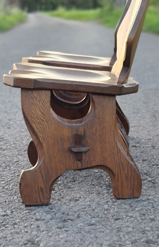 Image 1 of 2 Brutalist high chairs '60