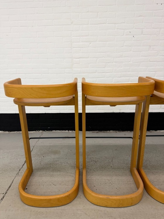 Image 1 of Set van 4 Willy Rizzo stijl barkrukken