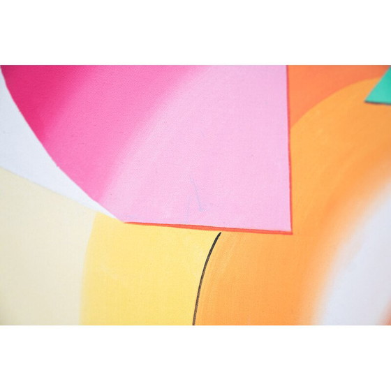 Image 1 of Vintage abstract painting on acrylic canvas, 2000s