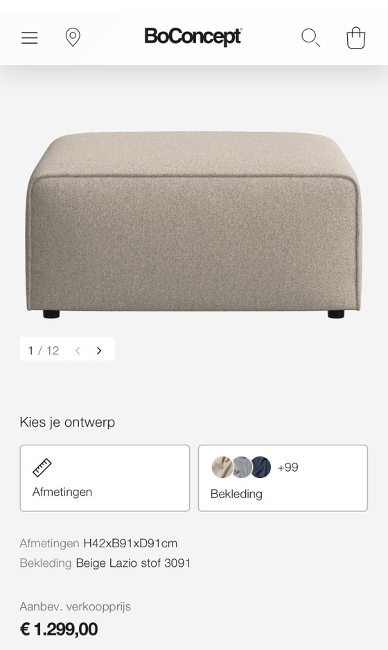 Bo Concept Carmo Divano 2 posti Feltro Grigio – BoConcept, Divani 2 posti, Tessile (photo 7 of 10)