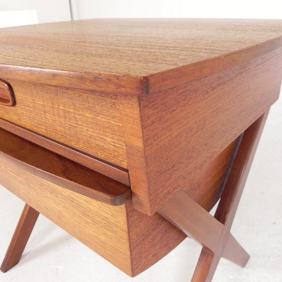Image 1 of Kleine Kommode, Nähtisch mit 2 Schubladen, O.M.F., 1960er Jahre
