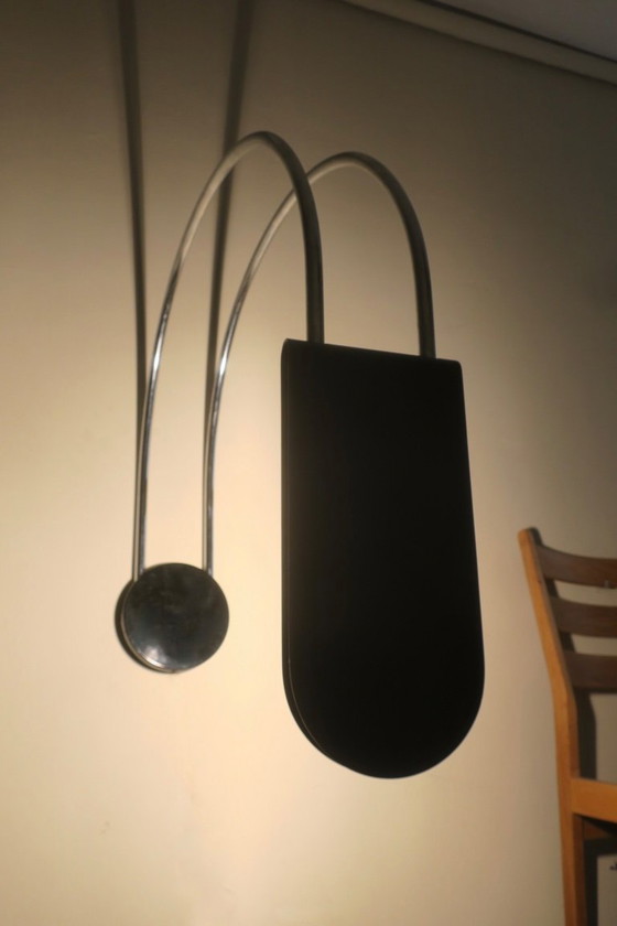 Image 1 of Mid-Century Modern boogvormige wandlamp van Bruno Gecchelin voor Skipper and Pollux, Italië, jaren 70.