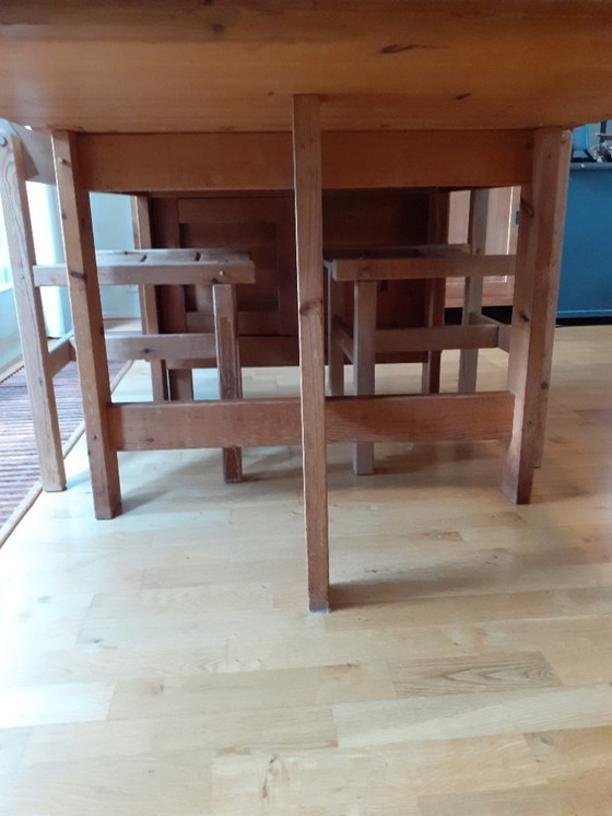 Image 1 of  4 Trybo-Stühle und 1 Fureka-Tisch Edvin Helseth