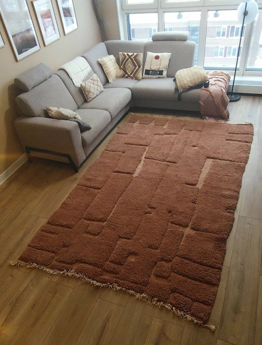 Berberteppich, Hochflorteppich, Neuwolle, 200 cm x 300 cm, marokkanisch