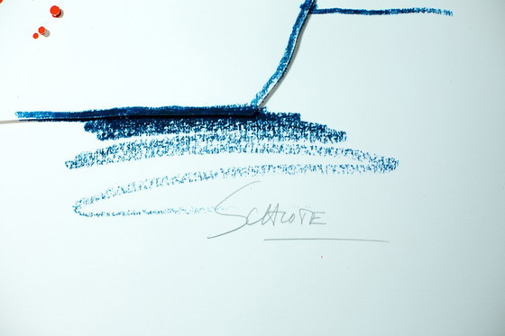 Image 1 of Schlote, Wilhelm - Bouquet in Orange - 3D-Konstruktion - Handsigniert