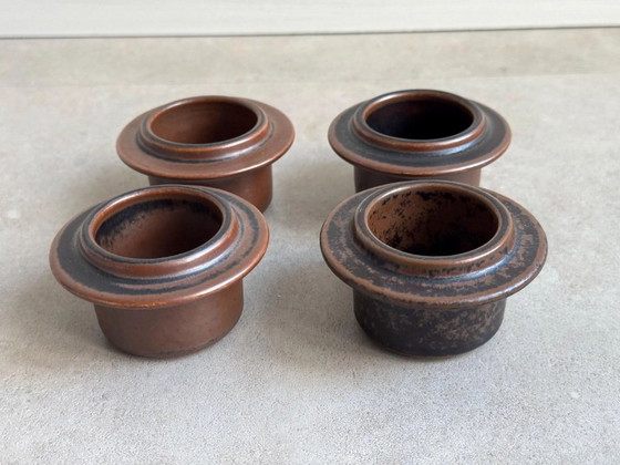 4 coquetiers Ruska vintage par Ulla Procopé pour Arabia Finland – Vaisselle, Ceramic (photo 5 of 5)