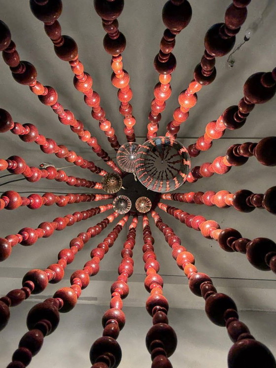 Image 1 of Große Hängeleuchte/Kaskadenleuchte von Temde, Modell: 887, Schweiz, 1960er Jahre