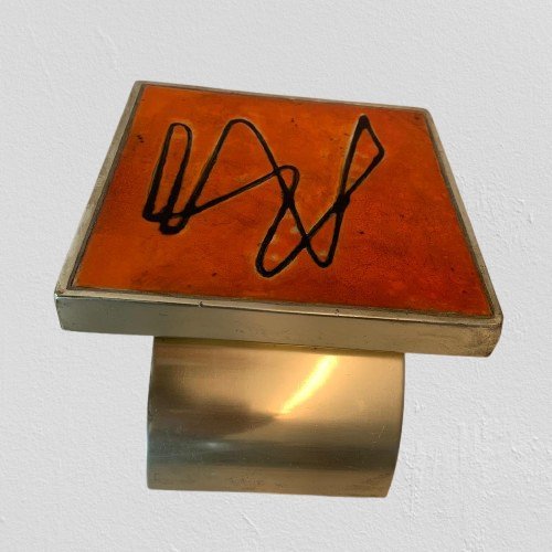 Image 1 of Poignée de porte en céramique faite à la main