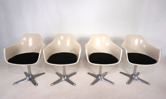 Image 1 of Set of four Arkana 116 dining chairs by Maurice Burke, 1960