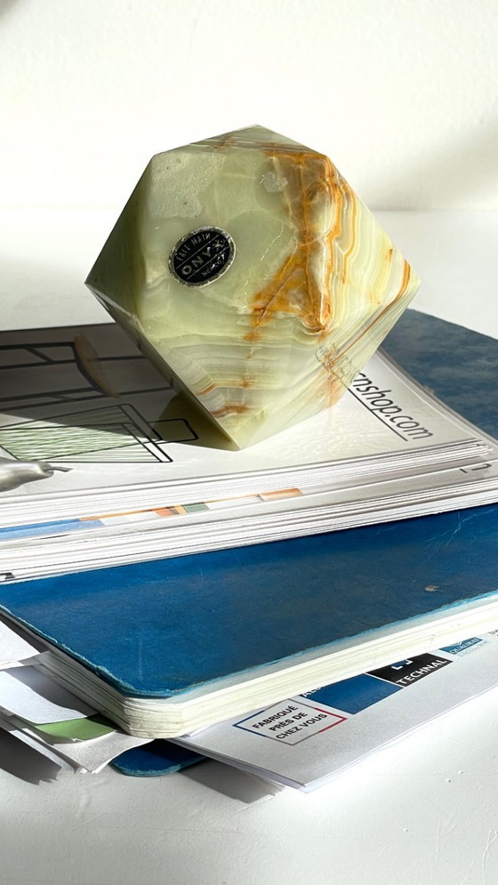 Image 1 of Vintage Onyx Paperweight