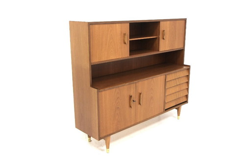 Aparador escandinavo de teca, Suecia, 1960
