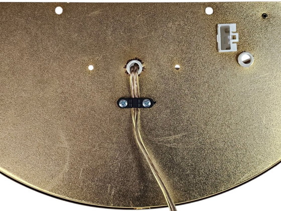 Image 1 of Herda Holland - wandlamp - Hollywood Regency - messing - gesatineerd glas - 80's