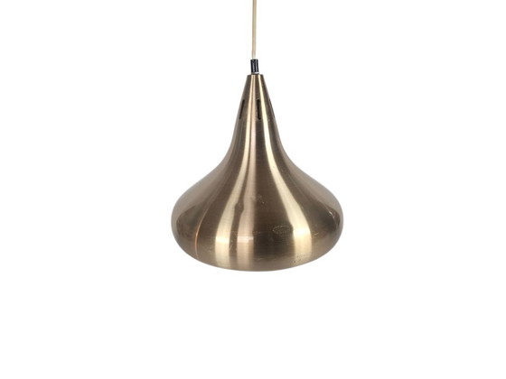 Image 1 of Lampada a sospensione in stile Fog & Morup - oro champagne - Danimarca - anni '70
