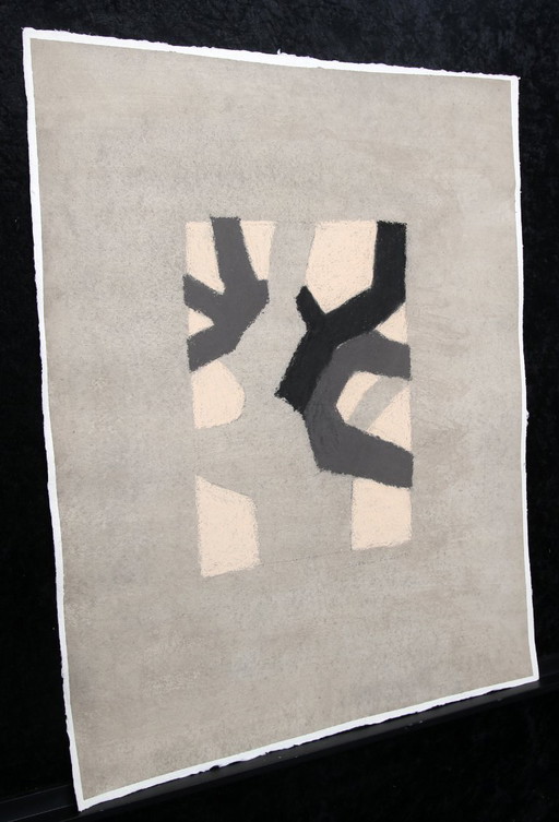 Keidel, Barbara - Tree 95 - Gouache on laid paper - hand-signed unique specimen