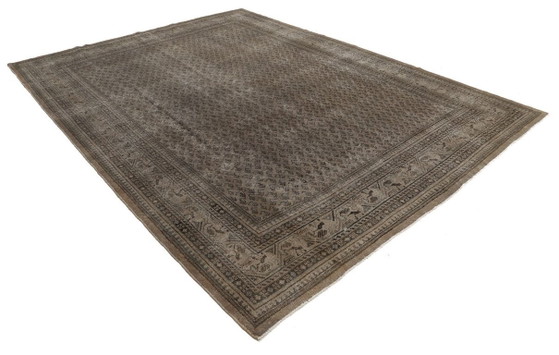Image 1 of Hand-knotted vintage art rug 353x252