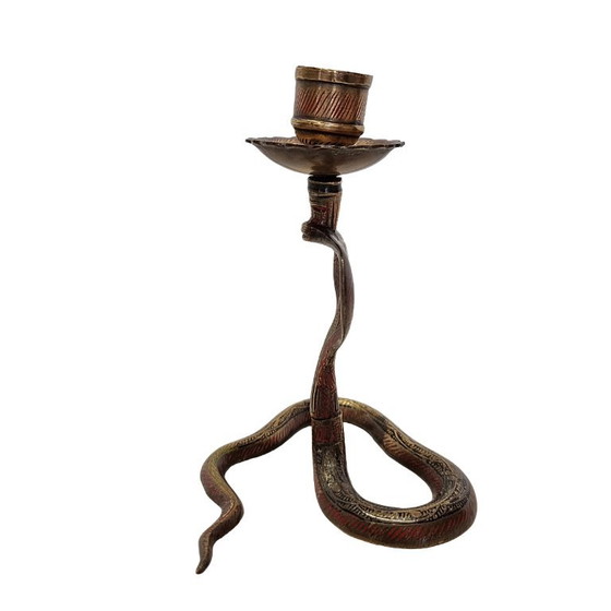 Bougeoir cobra vintage en laiton – Bougeoirs et chandeliers (photo 5 of 5)