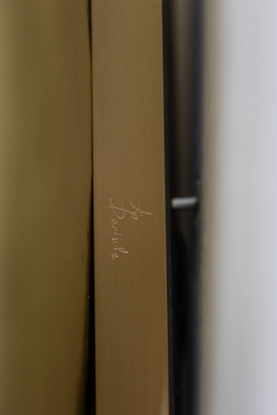 Image 1 of Coppia di applique da parete, modello "madreperla nera". Opera contemporanea.