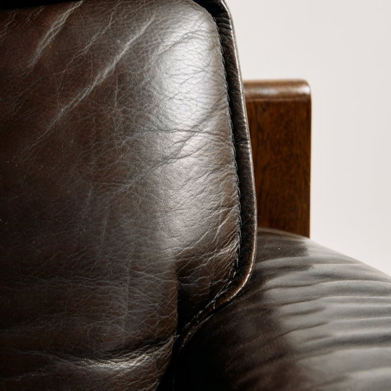 Image 1 of MK10591 Modell 757 Ledersofa-Set von Harry de Groot für Leolux, 3-teilig