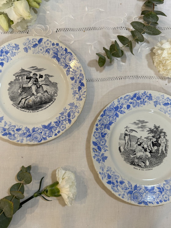 Image 1 of Juego de 2 platos parlantes Niederweiler 