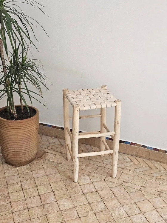 Sgabello da bar 60cmx30cm – Sgabelli da bar, Pelle, Legno (photo 5 of 7)
