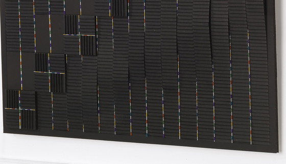 Image 1 of Carré Noir Ondulé Françoise Luciani