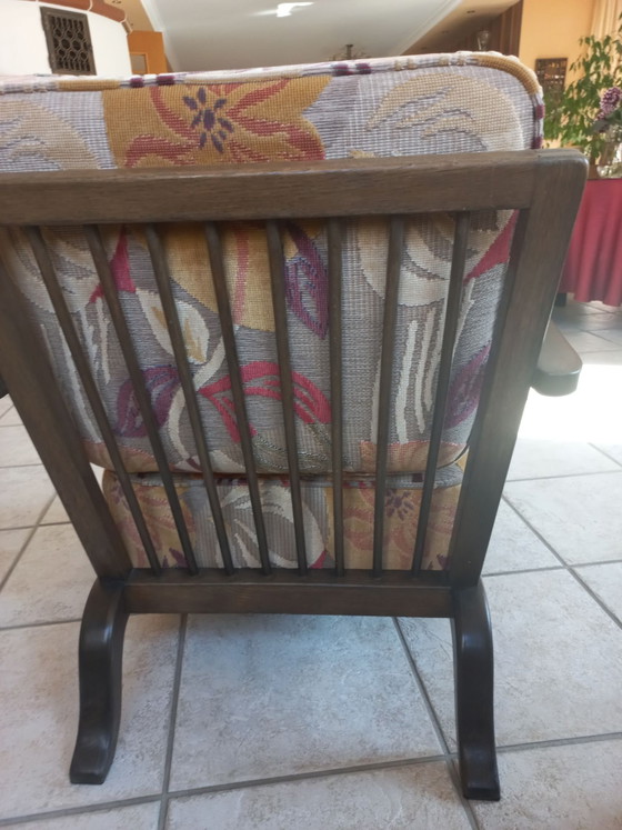 Poltrona Vintage anni '60, Fatta a mano – Poltrone, Tessile, Legno (photo 4 of 5)