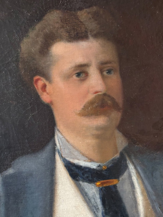 Oil on Canvas Portrait by Daniele Ranzoni, Late 19th Century – Paintings & Drawings (photo 6 of 11)