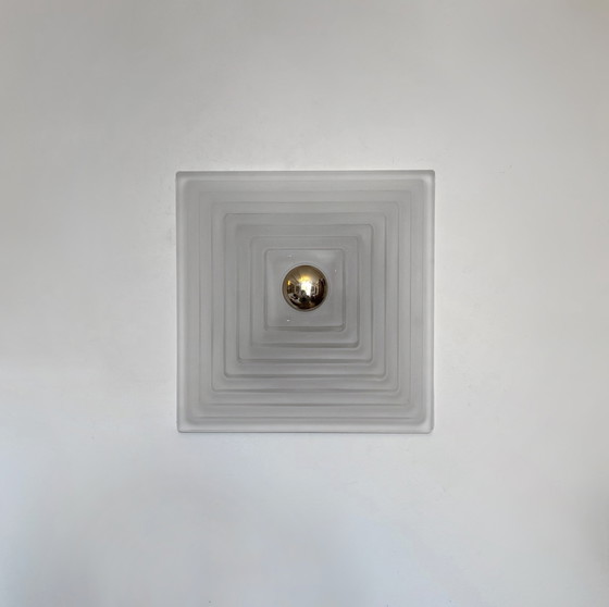 Image 1 of Limburg Pyramid Glass Ceiling Light, 1980s