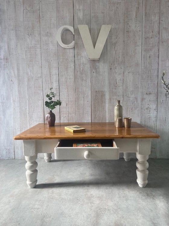 Image 1 of Vintage farmhouse coffee table