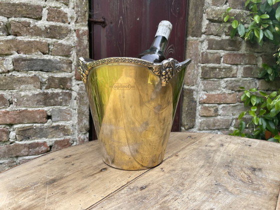 Image 1 of Enfriador de champán plateado Enfriador de vino Agrinet Francés