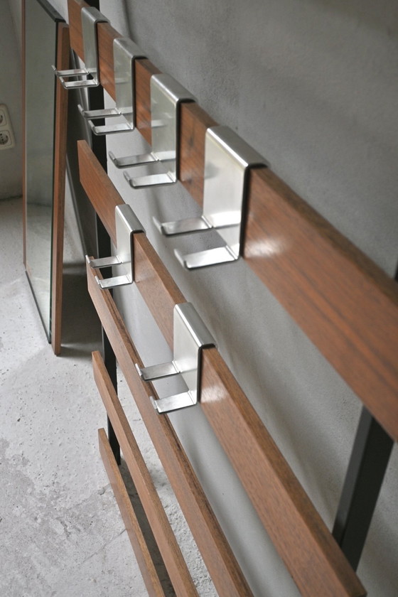 Image 1 of Armadio a muro in teak con specchio separato