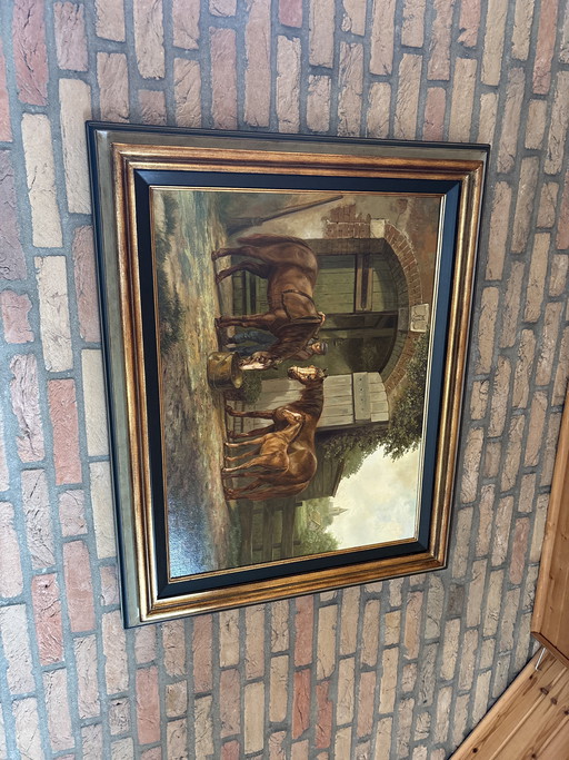 Schilderij van temming