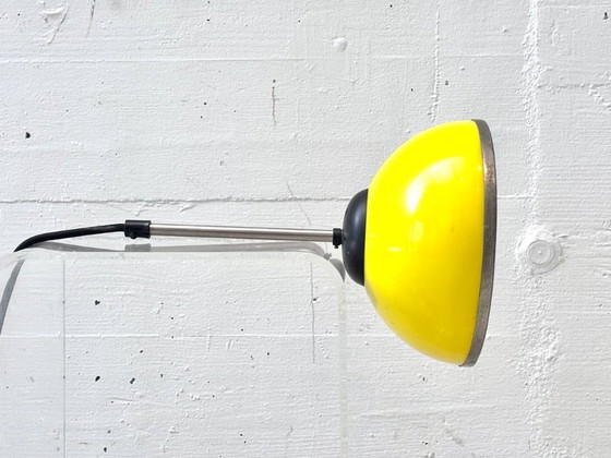 Image 1 of Space-age pendant lamp with three colored metal shades, 1970s