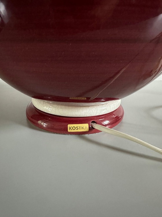 Image 1 of Kostka Tischleuchte rot 2x