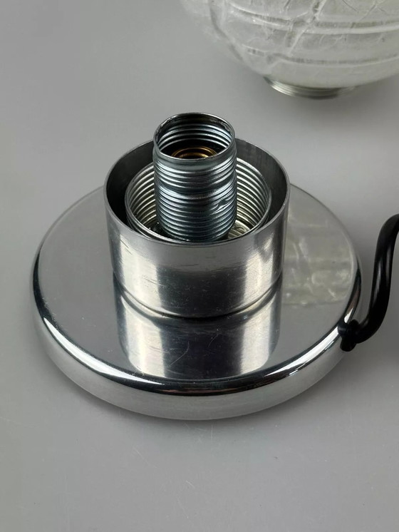 Image 1 of Lampe de chevet des années 60 70 Chrome Doria Verre Space Age Design