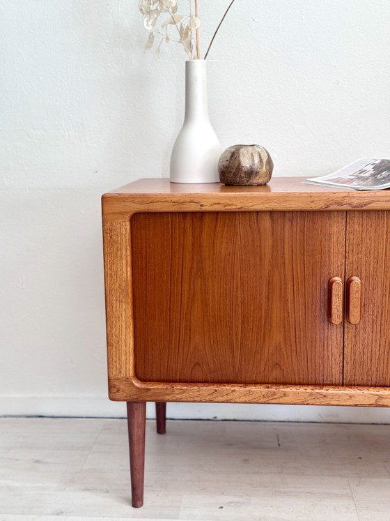 Vintage Midcentury Teak Sideboard Tambour Doors – Wood (photo 3 of 13)
