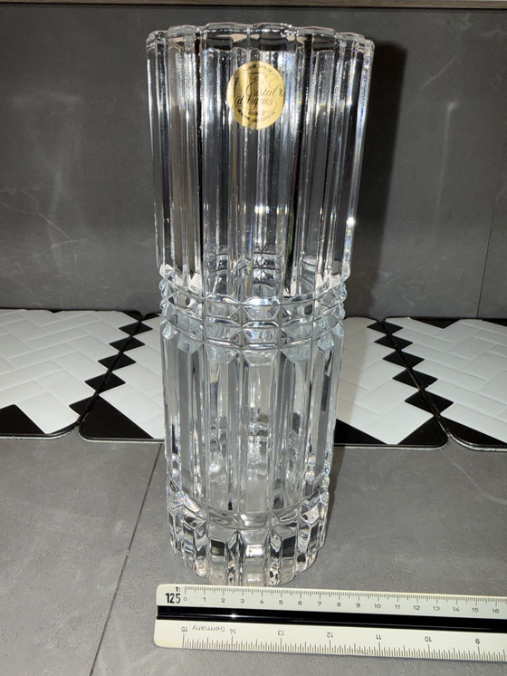 Image 1 of Christal d'Arques Napoleon - Vaas (2) - Longchamp - Kristal Frankrijk - Mid-century modern - 1970-1980