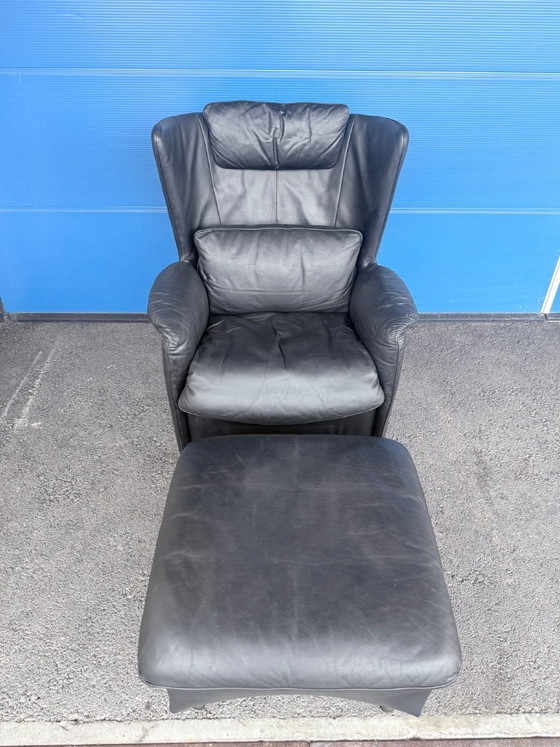Image 1 of Set aus DS-23 Lounge-Sessel und Hocker von de Sede, 1988