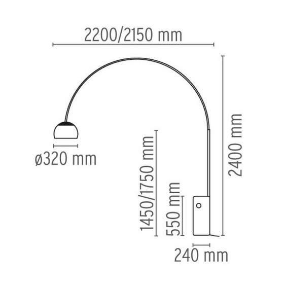 Image 1 of Achille & Pier Giacomo Castiglioni - ARCO lamp - Flos Italy