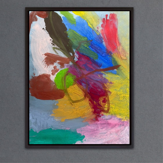 Image 1 of Gouache abstraite 40x30cm