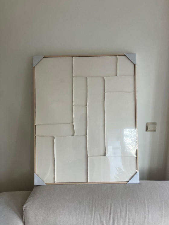 Image 1 of Gemälde Kave Home Klis mit Relief 100 x 80 cm