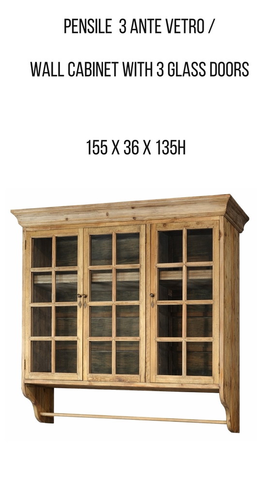 Image 1 of Armoire murale SAIO avec 3 portes vitrées