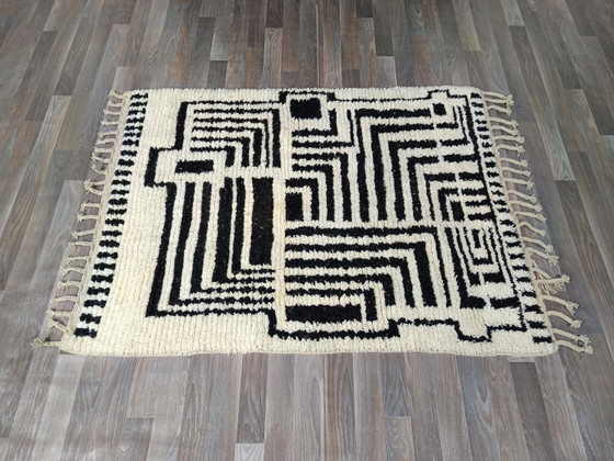 Handgefertigter Wollteppich Marokko 3 x 2 m – Teppiche & Läufer, Wool (photo 4 of 13)