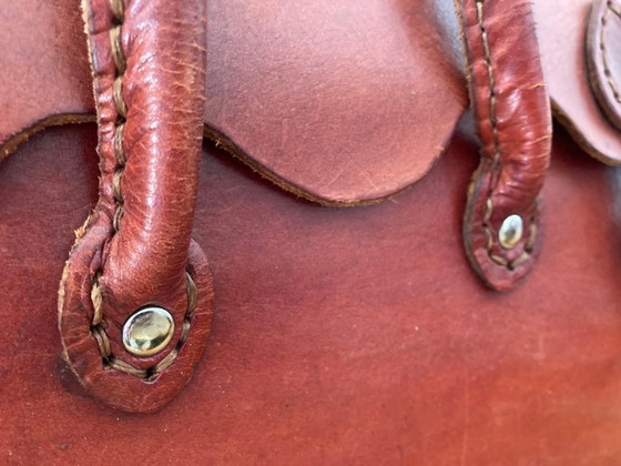 Image 1 of Handgefertigte Tasche aus echtem Naturleder
